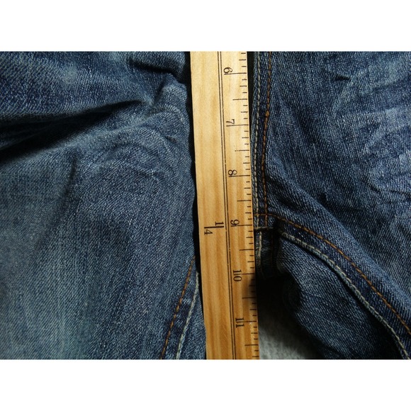 Vintage Bongo Jeans Womens Size 11 Blue Denim Straight Leg Mid Rise Stretch NWT - Picture 11 of 15